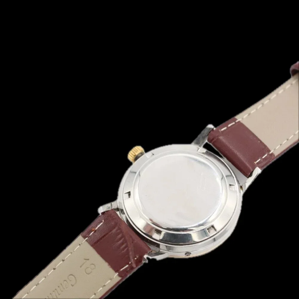 Vintage 34mm Baylor 1823 Day Date Men's Automatic Wristwatch Felsa 4006 Steel